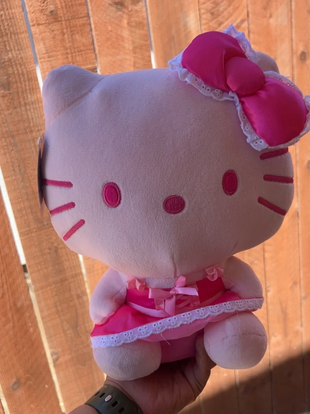 Hello Kitty Pink Plush Doll with Satin Bow